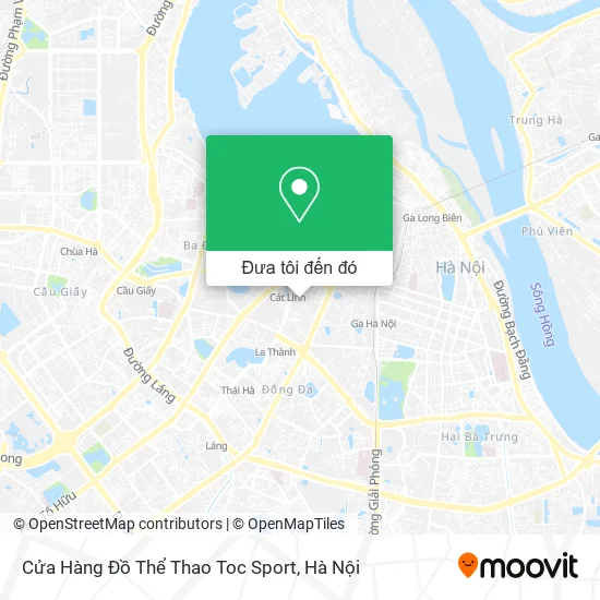 Bản đồ Cửa Hàng Đồ Thể Thao Toc Sport