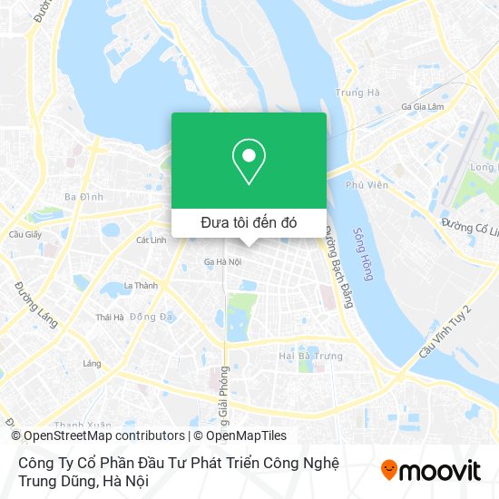 Bản đồ Công Ty Cổ Phần Đầu Tư Phát Triển Công Nghệ Trung Dũng