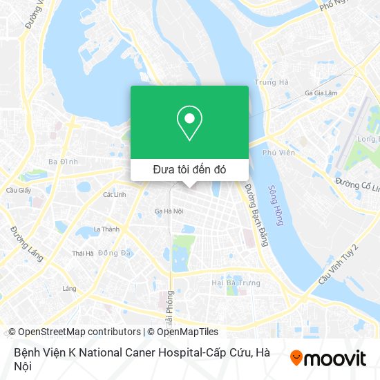 Bản đồ Bệnh Viện K National Caner Hospital-Cấp Cứu