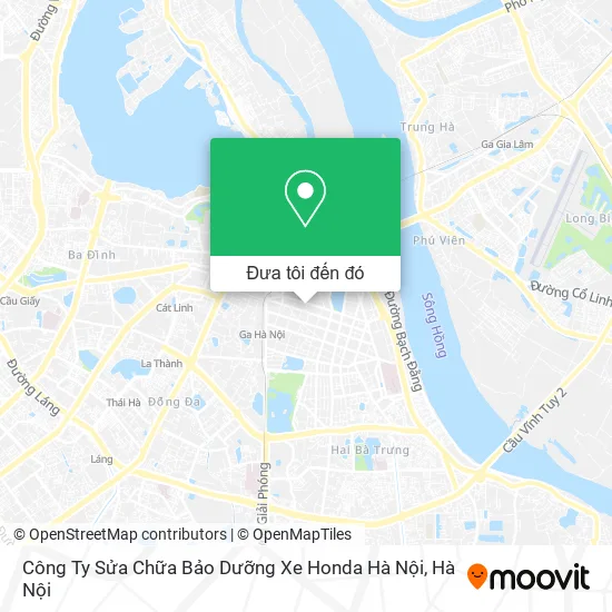 Bản đồ Công Ty Sửa Chữa Bảo Dưỡng Xe Honda Hà Nội