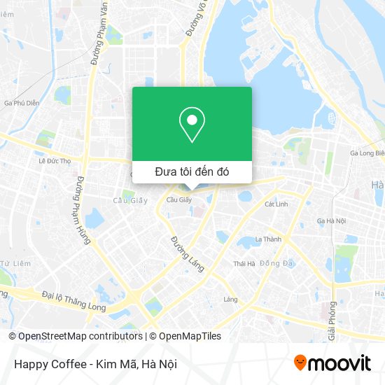 Bản đồ Happy Coffee - Kim Mã