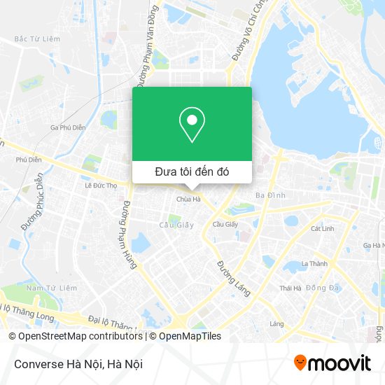 Bản đồ Converse Hà Nội