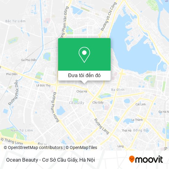 Bản đồ Ocean Beauty - Cơ Sở Cầu Giấy