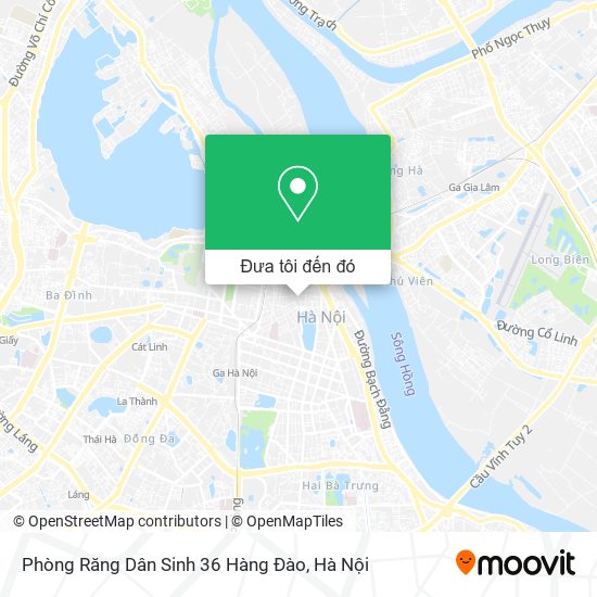 Bản đồ Phòng Răng Dân Sinh 36 Hàng Đào