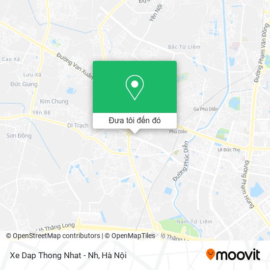 Bản đồ Xe Dap Thong Nhat - Nh
