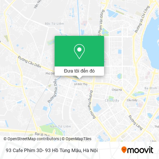 Bản đồ 93 Cafe Phim 3D- 93 Hồ Tùng Mậu