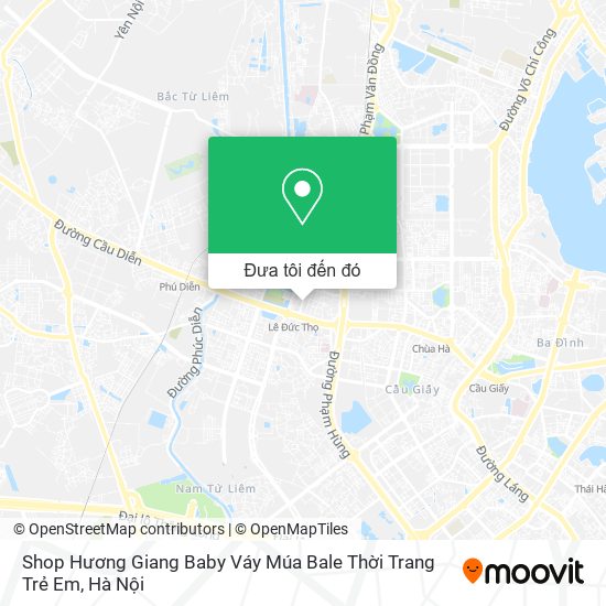 Bản đồ Shop Hương Giang Baby Váy Múa Bale Thời Trang Trẻ Em