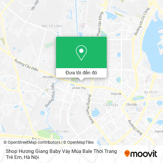 Bản đồ Shop Hương Giang Baby Váy Múa Bale Thời Trang Trẻ Em