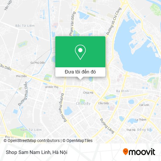 Bản đồ Shop Sam Nam Linh