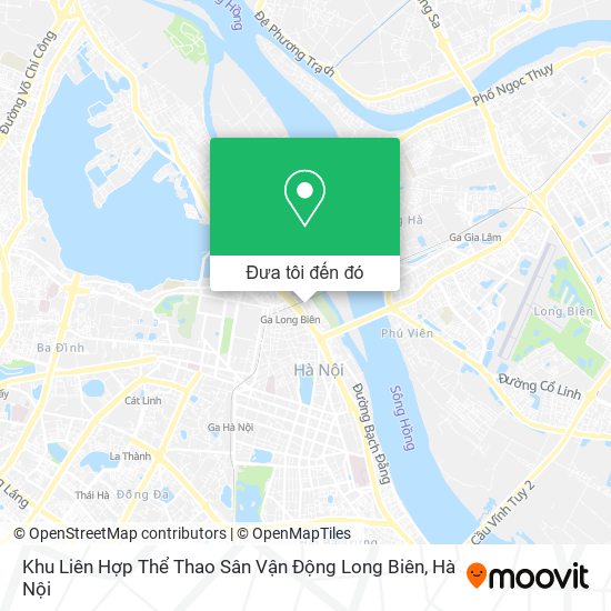 Bản đồ Khu Liên Hợp Thể Thao Sân Vận Động Long Biên