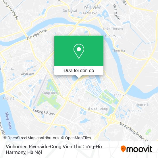 Bản đồ Vinhomes Riverside-Công Viên Thú Cưng-Hồ Harmony