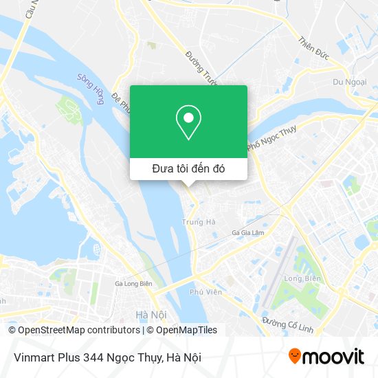 Bản đồ Vinmart Plus 344 Ngọc Thụy