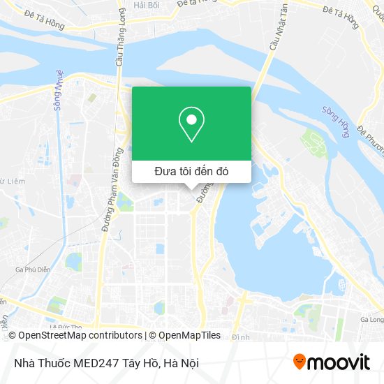 Bản đồ Nhà Thuốc MED247 Tây Hồ