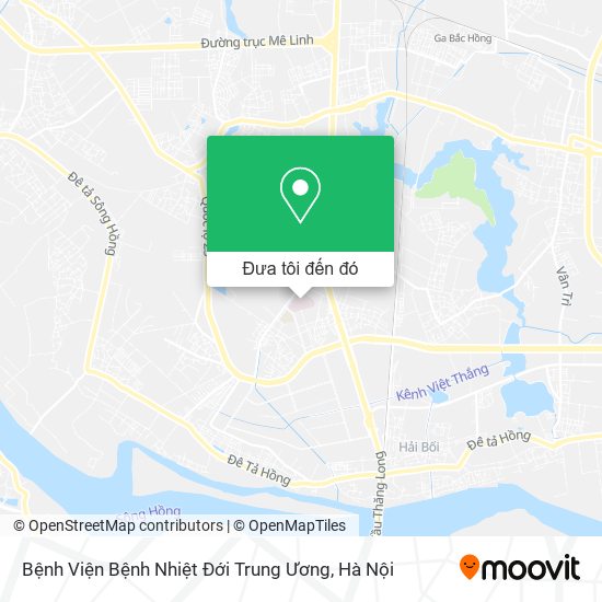 Bản đồ Bệnh Viện Bệnh Nhiệt Đới Trung Ương