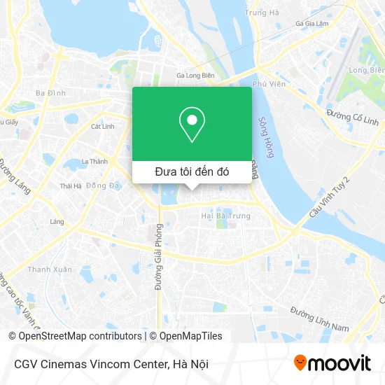 Bản đồ CGV Cinemas Vincom Center