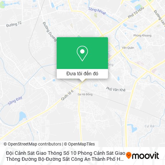 Bản đồ Đội Cảnh Sát Giao Thông Số 10 Phòng Cảnh Sát Giao Thông Đường Bộ-Đường Sắt Công An Thành Phố Hà