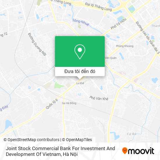 Bản đồ Joint Stock Commercial Bank For Investment And Development Of Vietnam