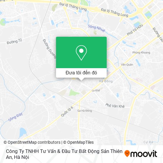 Bản đồ Công Ty TNHH Tư Vấn & Đầu Tư Bất Động Sản Thiên An
