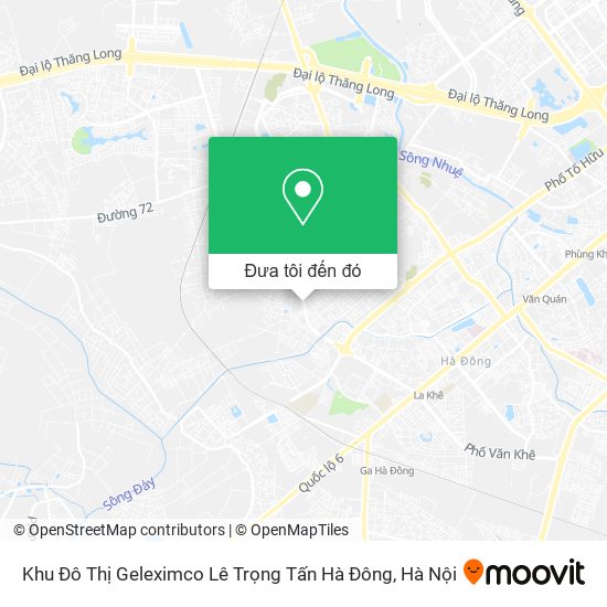 Bản đồ Khu Đô Thị Geleximco Lê Trọng Tấn Hà Đông