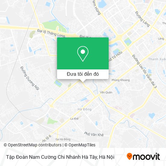 Bản đồ Tập Đoàn Nam Cường Chi Nhánh Hà Tây