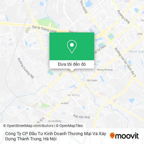 Bản đồ Công Ty CP Đầu Tư Kinh Doanh Thương Mại Và Xây Dựng Thành Trung