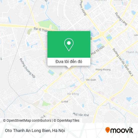 Bản đồ Oto Thanh An Long Bien