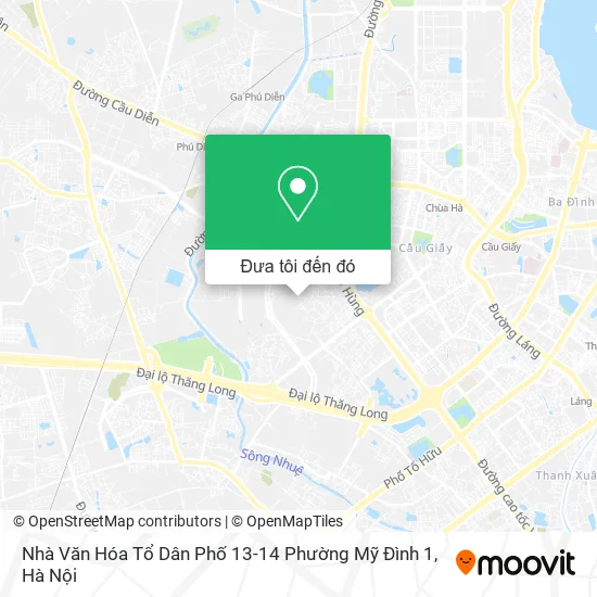 Bản đồ Nhà Văn Hóa Tổ Dân Phố 13-14 Phường Mỹ Đình 1