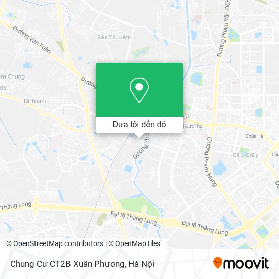 Bản đồ Chung Cư CT2B Xuân Phương