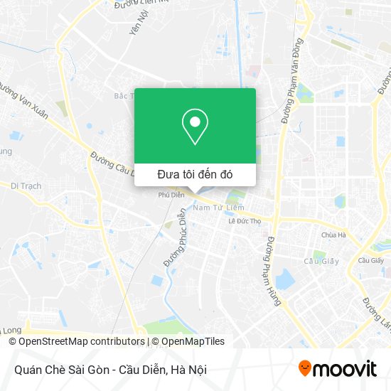 Bản đồ Quán Chè Sài Gòn - Cầu Diễn