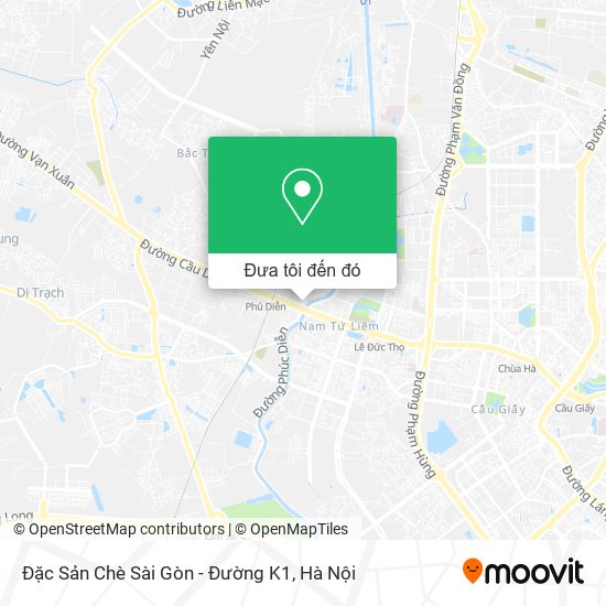 Bản đồ Đặc Sản Chè Sài Gòn - Đường K1