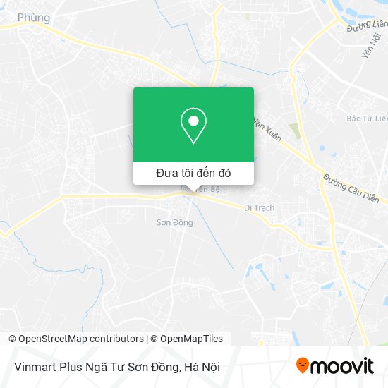 Bản đồ Vinmart Plus Ngã Tư Sơn Đồng