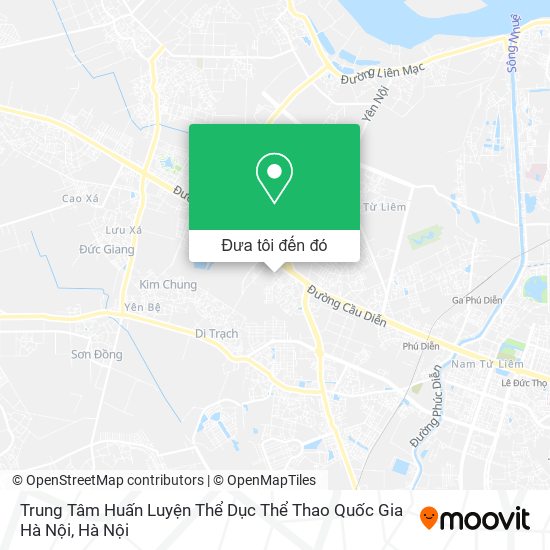 Bản đồ Trung Tâm Huấn Luyện Thể Dục Thể Thao Quốc Gia Hà Nội