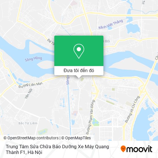 Bản đồ Trung Tâm Sửa Chữa Bảo Dưỡng Xe Máy Quang Thành F1