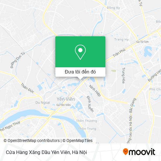 Bản đồ Cửa Hàng Xăng Dầu Yên Viên