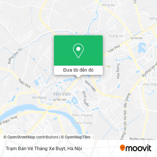 Bản đồ Trạm Bán Vé Tháng Xe Buýt