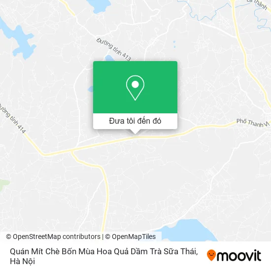 Bản đồ Quán Mít Chè Bốn Mùa Hoa Quả Dầm Trà Sữa Thái