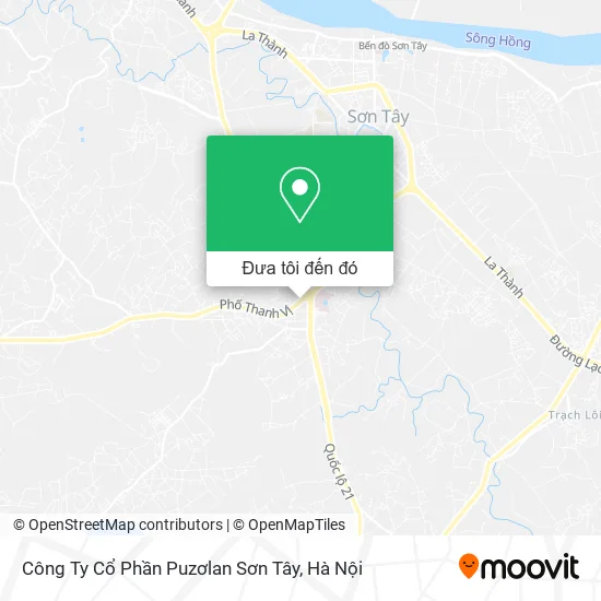 Bản đồ Công Ty Cổ Phần Puzơlan Sơn Tây