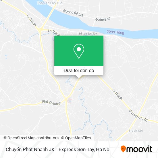 Bản đồ Chuyển Phát Nhanh J&T Express Sơn Tây