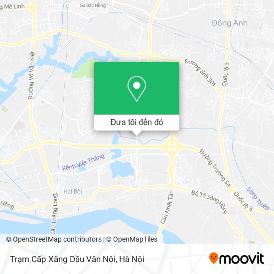 Bản đồ Trạm Cấp Xăng Dầu Vân Nội