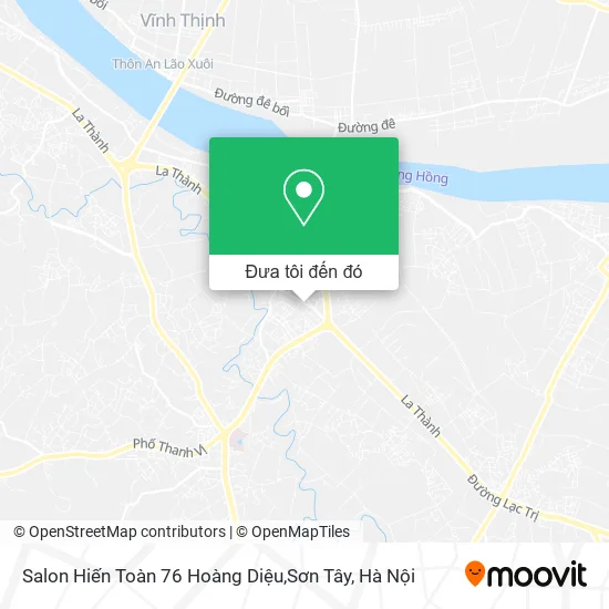 Bản đồ Salon Hiến Toàn 76 Hoàng Diệu,Sơn Tây