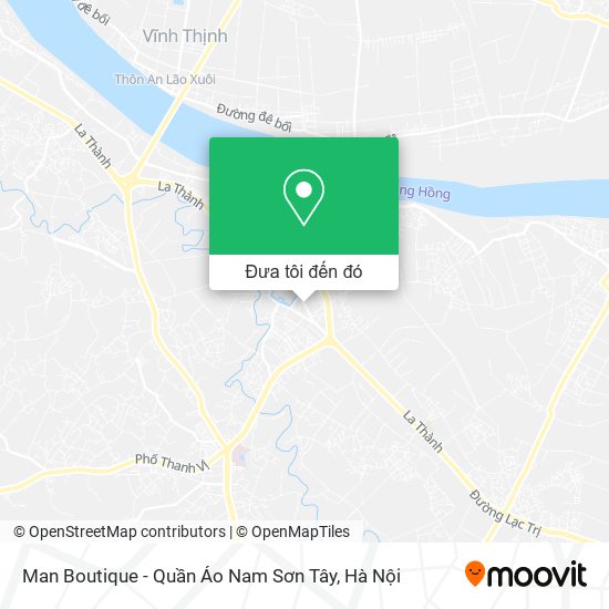Bản đồ Man Boutique - Quần Áo Nam Sơn Tây