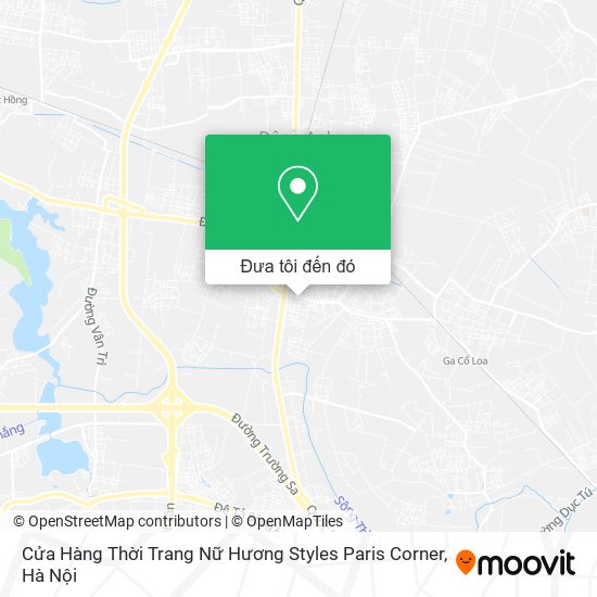 Bản đồ Cửa Hàng Thời Trang Nữ Hương Styles Paris Corner