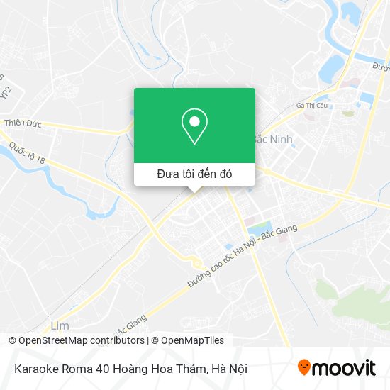 Bản đồ Karaoke Roma 40 Hoàng Hoa Thám