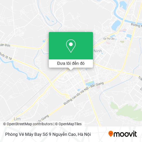 Bản đồ Phòng Vé Máy Bay Số 9 Nguyễn Cao