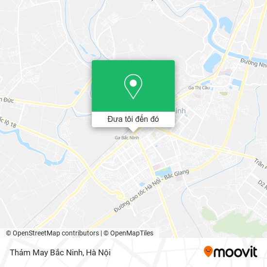 Bản đồ Thảm May Bắc Ninh