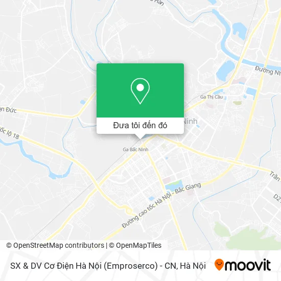 Bản đồ SX & DV Cơ Điện Hà Nội (Emproserco) - CN