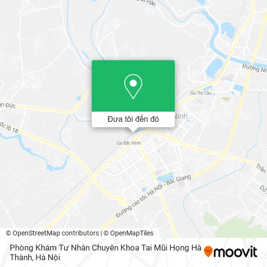 Bản đồ Phòng Khám Tư Nhân Chuyên Khoa Tai Mũi Họng Hà Thành