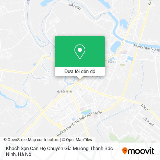 Bản đồ Khách Sạn Căn Hộ Chuyên Gia Mường Thanh Bắc Ninh