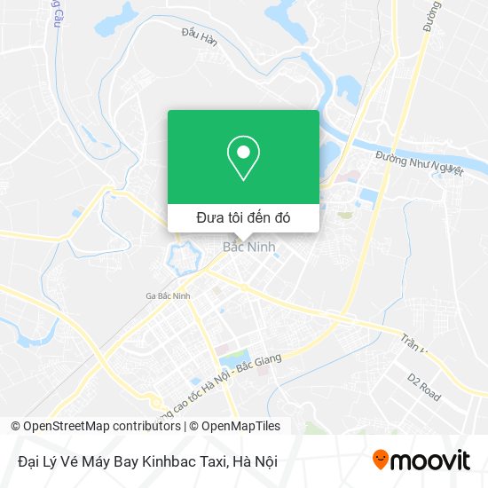 Bản đồ Đại Lý Vé Máy Bay Kinhbac Taxi