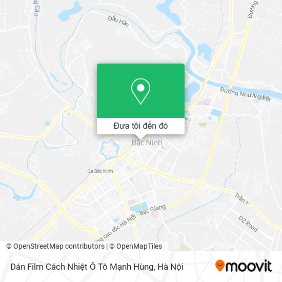 Bản đồ Dán Film Cách Nhiệt Ô Tô Mạnh Hùng